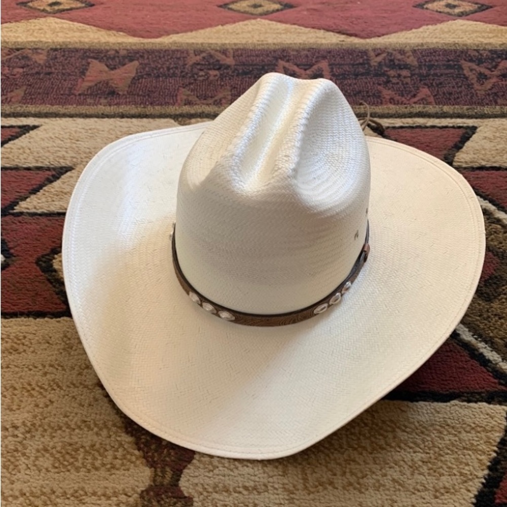 White Cowgirl Hat OS